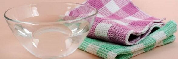 megnedvesített törülköző borogatáshoz nyaki osteochondrosishoz